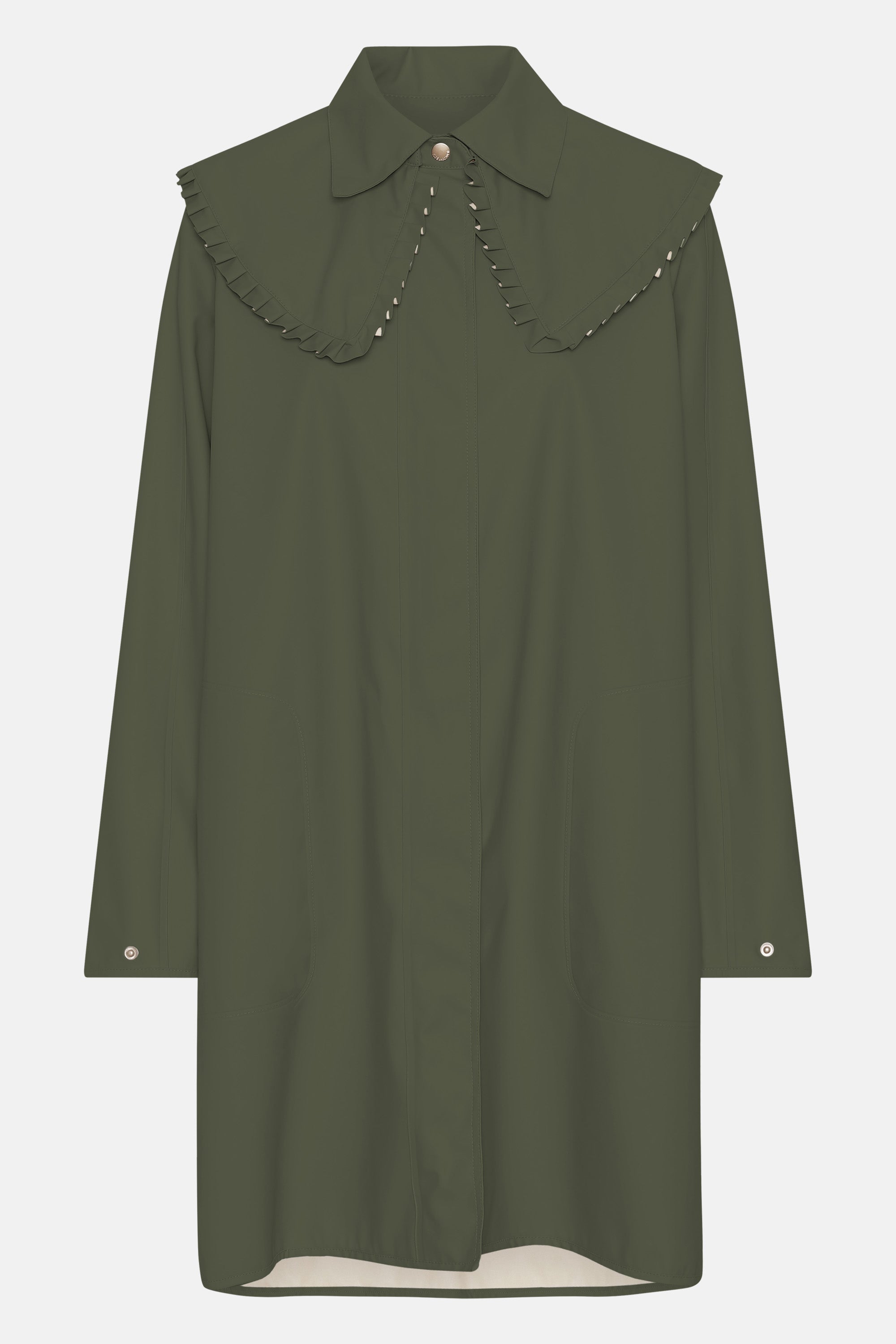 Ilse Jacobsen Hornbæk Rain Regenmantel Raincoat 410 Army